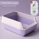 Caixa de Areia para Gatos Grande e Semifechada – Conforto, Limpeza e Praticidade!