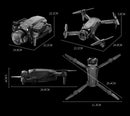 Drone H20 Dobrável com Câmera Dupla e VR – Lente Ajustável 90°, GPS, 3 Baterias e Design Luminoso
