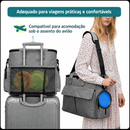 Mochila de Viagem para Pets 6 em 1 – Bolsa Organizador Multifuncional para Cães e Gatos, com Potinhos, Recipientes e Tigelas Dobráveis