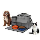 Mochila de Viagem para Pets 6 em 1 – Bolsa Organizador Multifuncional para Cães e Gatos, com Potinhos, Recipientes e Tigelas Dobráveis