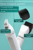 Máquina de Tosa Pet 4 em 1 – Potente, Silenciosa e à Prova d’Água