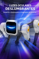 Cachorro Robô Inteligente RC com IA – Controle Remoto, Comandos de Voz, Dança, Canta e Programável