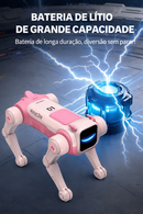 Cachorro Robô Inteligente RC com IA – Controle Remoto, Comandos de Voz, Dança, Canta e Programável