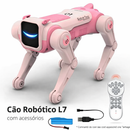 Cachorro Robô Inteligente RC com IA – Controle Remoto, Comandos de Voz, Dança, Canta e Programável