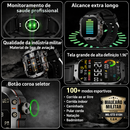 Smartwatch Militar Masculino 1.96” – AMOLED, GPS, Chamadas Bluetooth, 100+ Esportes, IP68/5ATM e Monitoramento 24h