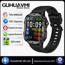 Smartwatch Militar Masculino 1.96” – AMOLED, GPS, Chamadas Bluetooth, 100+ Esportes, IP68/5ATM e Monitoramento 24h